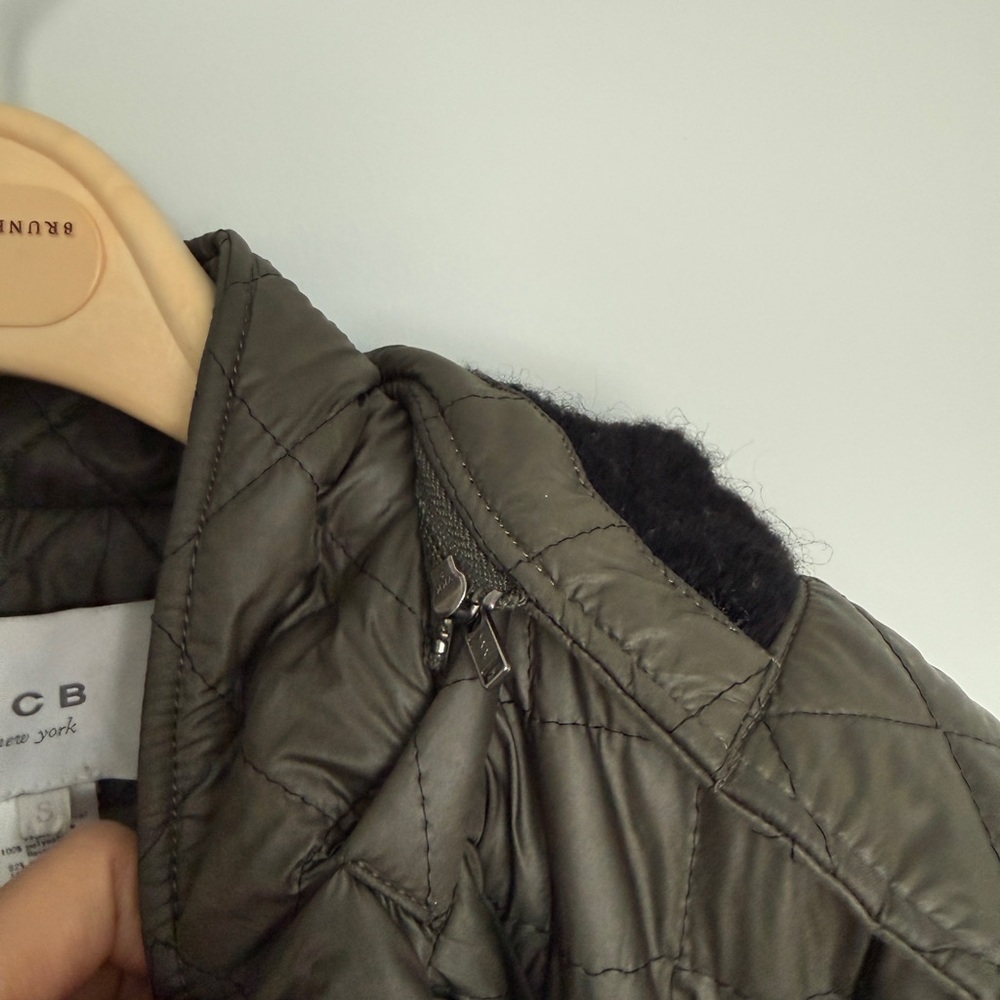 ICB New York women’s Quilted khaki hooded Oversized winter coat/jacket - Picture 9 of 12